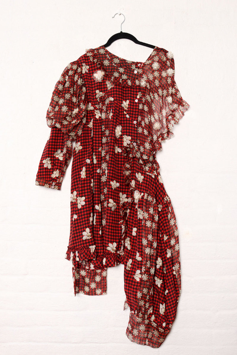 Simone Rocha Silk Chiffon Deconstructed Dress XS/S