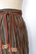 Shelli Draped Woven Tie Skirt XS-M