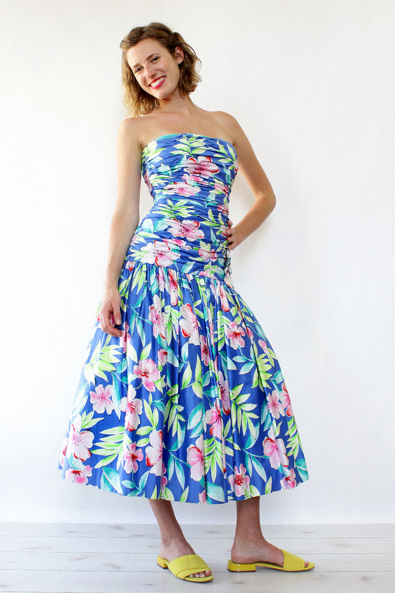 Victor Costa Floral Ballgown S