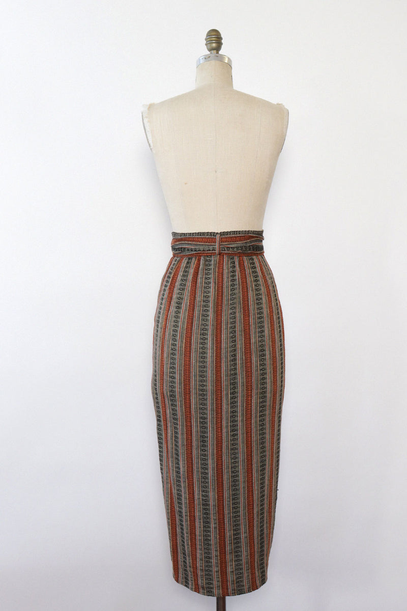 Shelli Draped Woven Tie Skirt XS-M