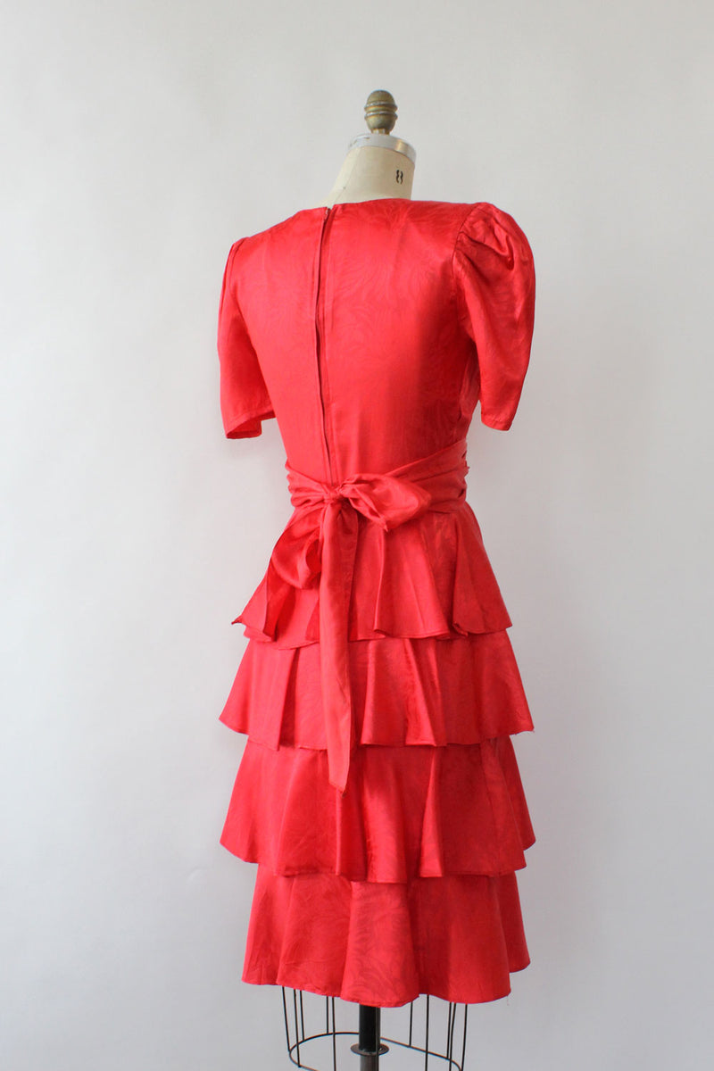 Cybil Ruby Tiered Dress XS/S