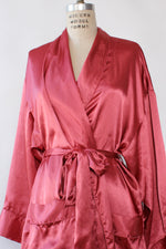 Victoria's Rose Satin Robe M/L