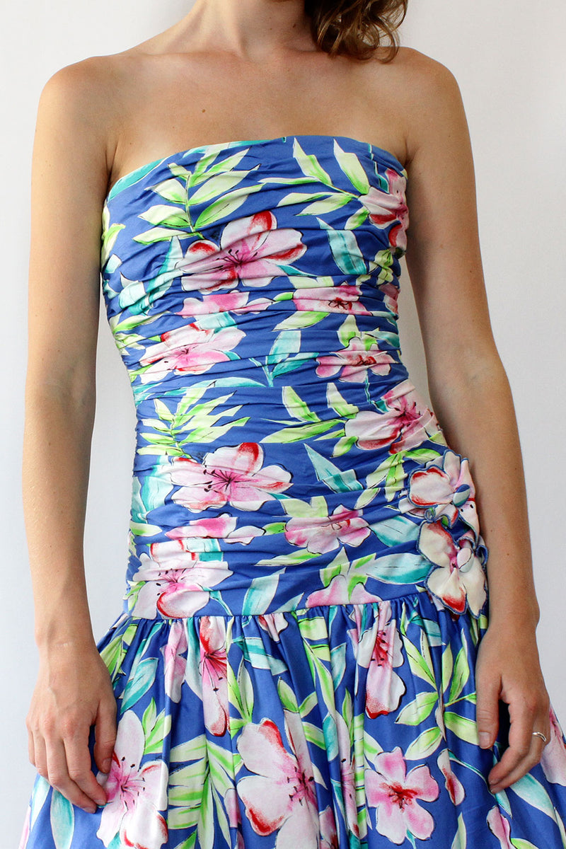 Victor Costa Floral Ballgown S