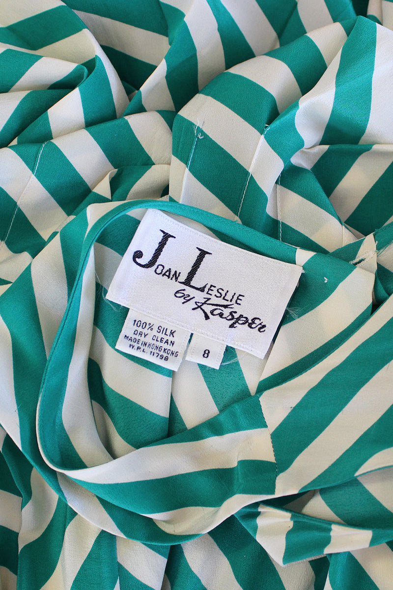 Silk Candy Stripe Dress S