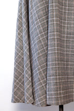 Glen Plaid Sweeping Maxi Skirt XS