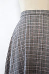 Glen Plaid Sweeping Maxi Skirt XS