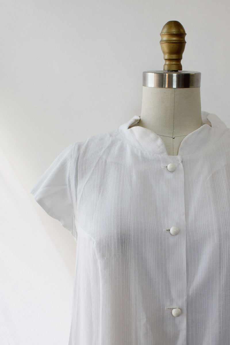 Mod Scallop Mini Dress XS