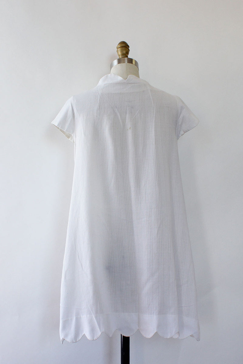 Mod Scallop Mini Dress XS
