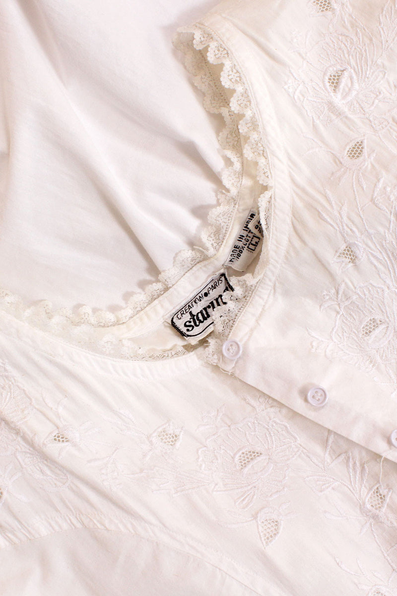 Starina White Cotton Dress M