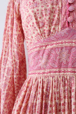Indian Cotton Full Sleeve Dress M