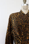 Silk Leopard Buttondown S/M