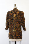 Silk Leopard Buttondown S/M