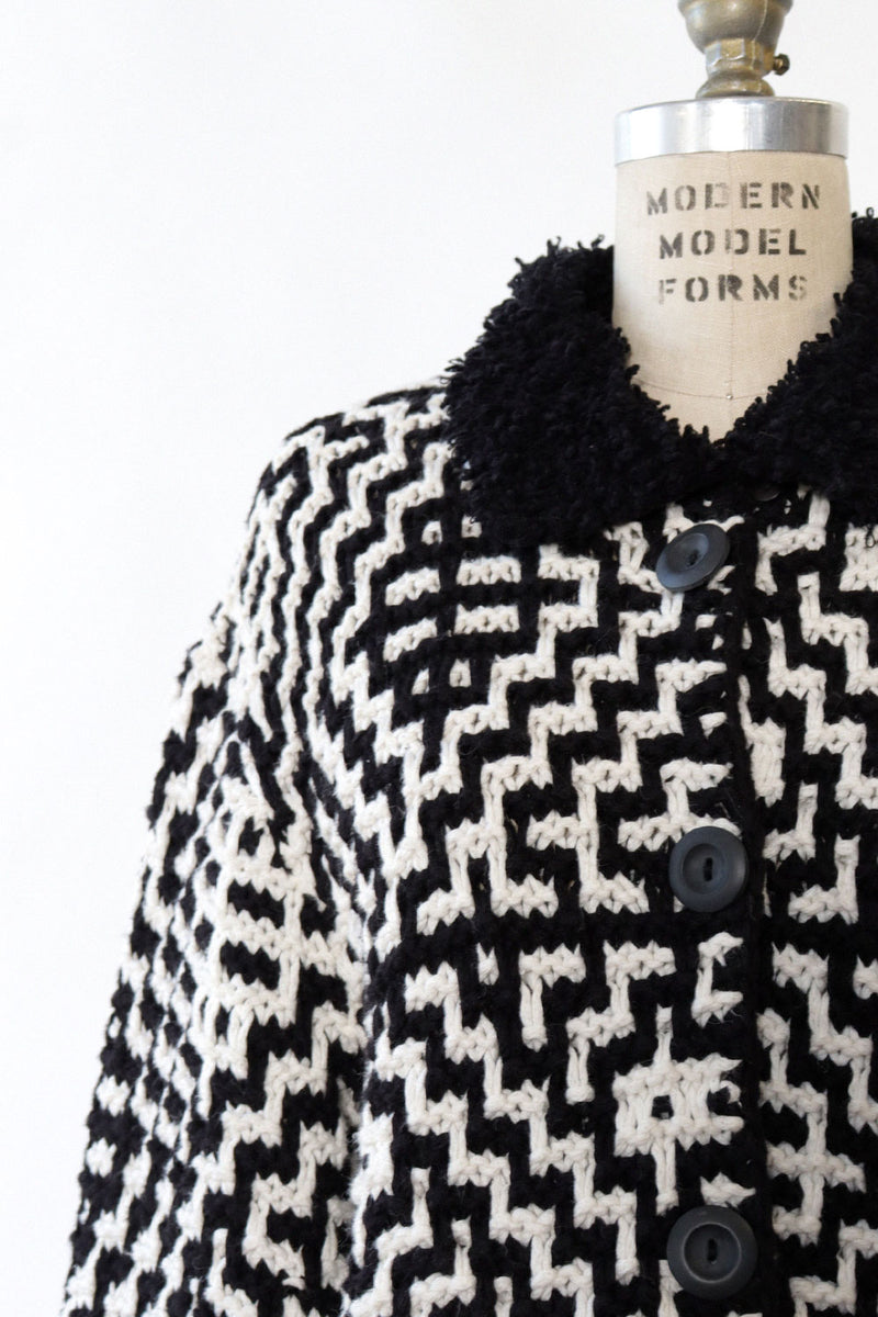 Michael Simon Chunky Graphic Cardigan M/L