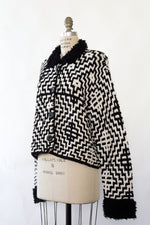 Michael Simon Chunky Graphic Cardigan M/L