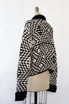 Michael Simon Chunky Graphic Cardigan M/L