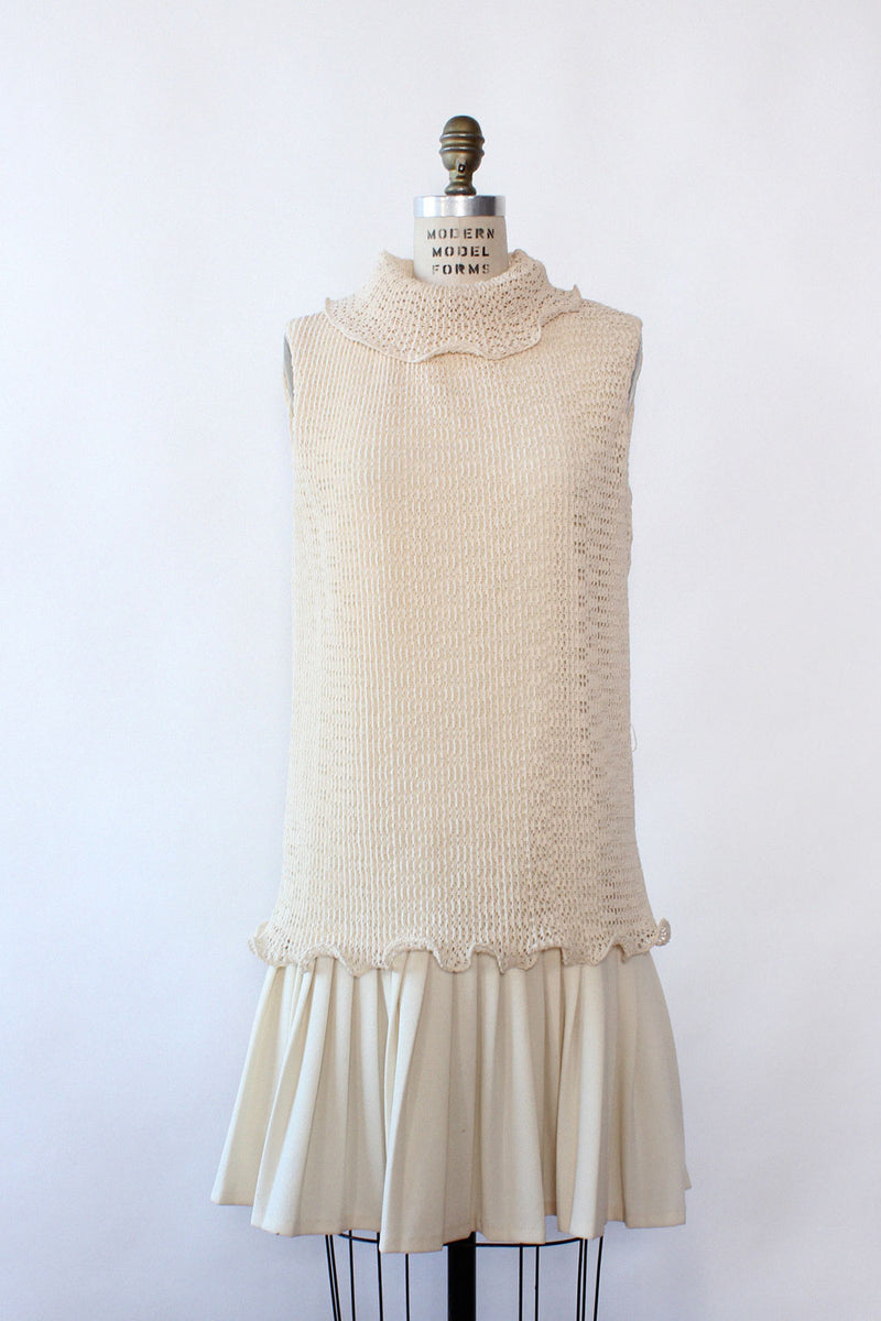 Eve Le Coq Ivory Knit Dress M