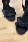 Fiorentina Black Licorice Heels 7.5