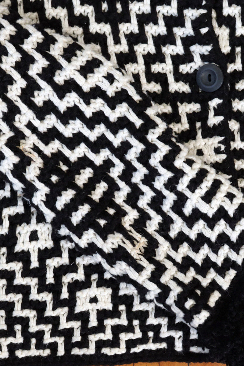 Michael Simon Chunky Graphic Cardigan M/L
