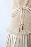 Eve Le Coq Ivory Knit Dress M