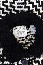 Michael Simon Chunky Graphic Cardigan M/L