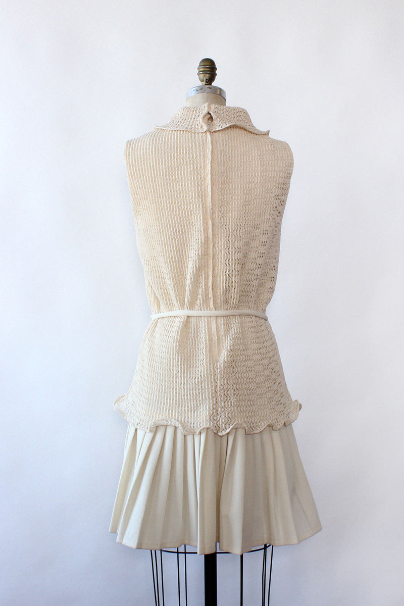Eve Le Coq Ivory Knit Dress M