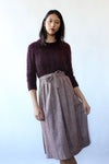 Mulberry Tweed Wrap Skirt XS-M