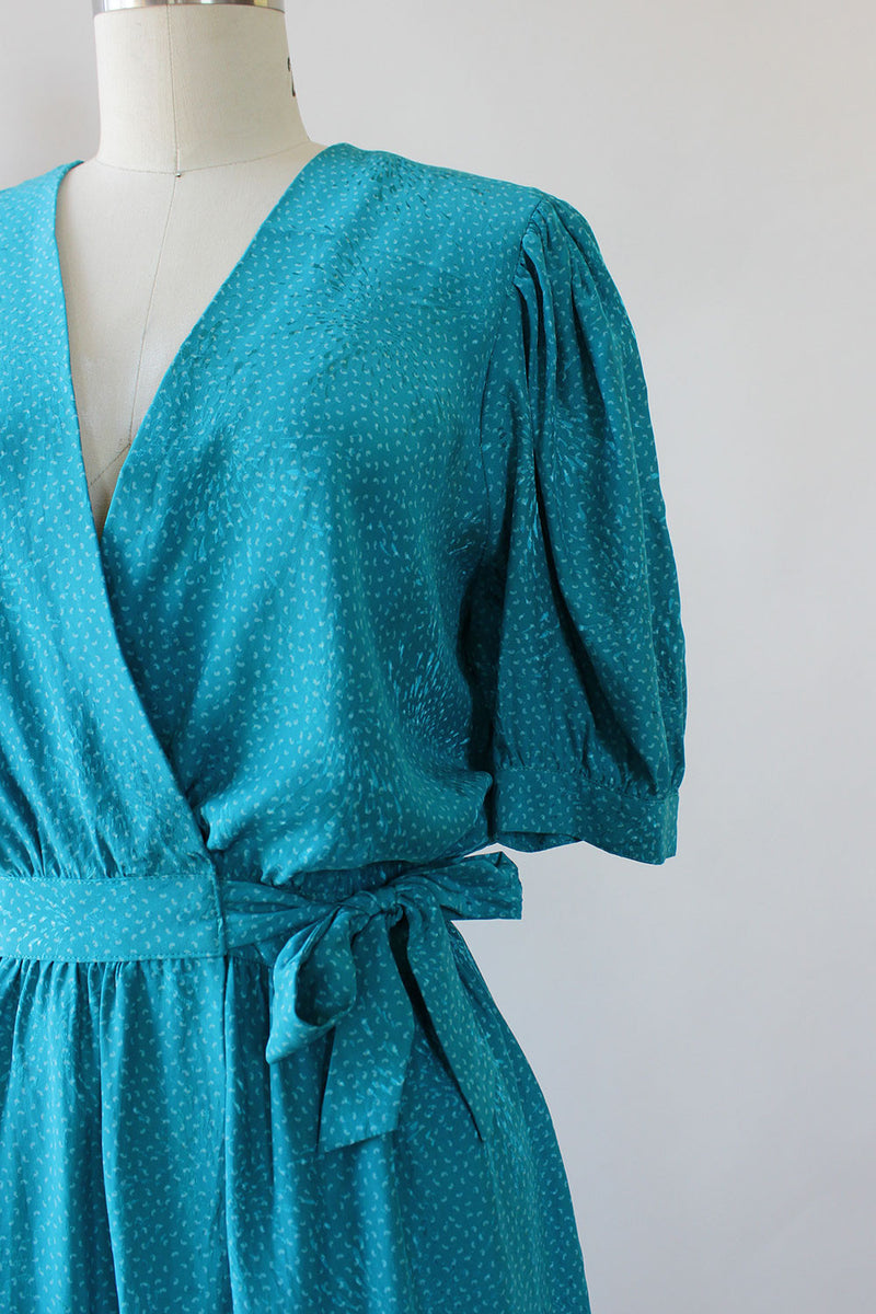 Starburst Silk Wrapish Dress S/M