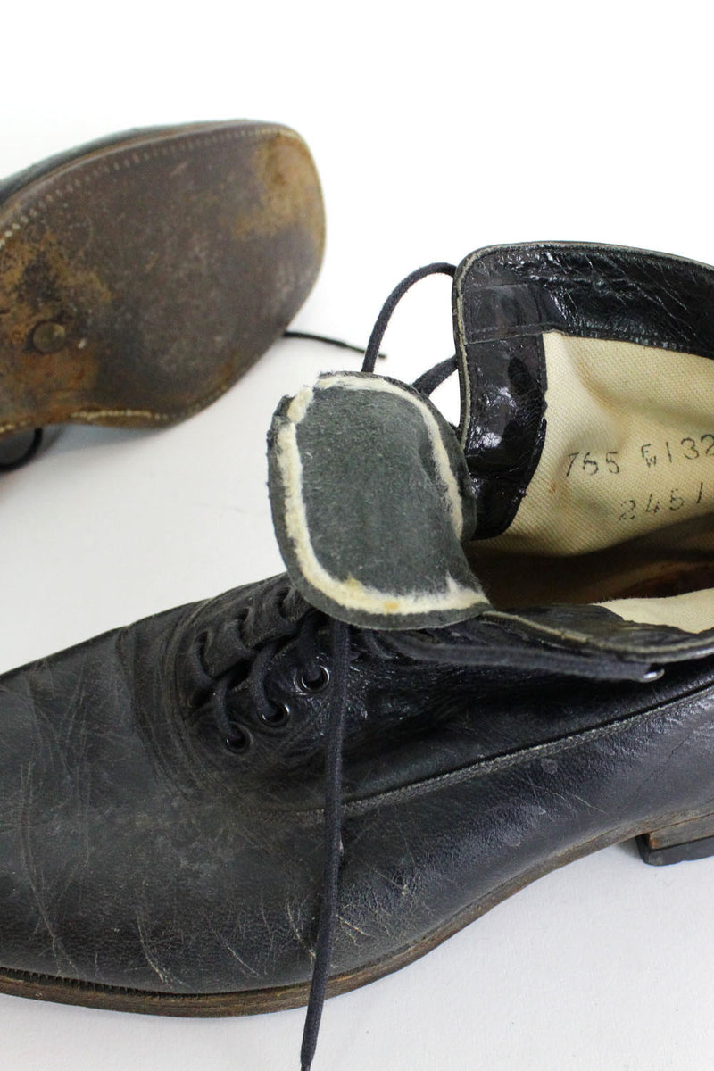 40s Lace Up Leather Boots 8