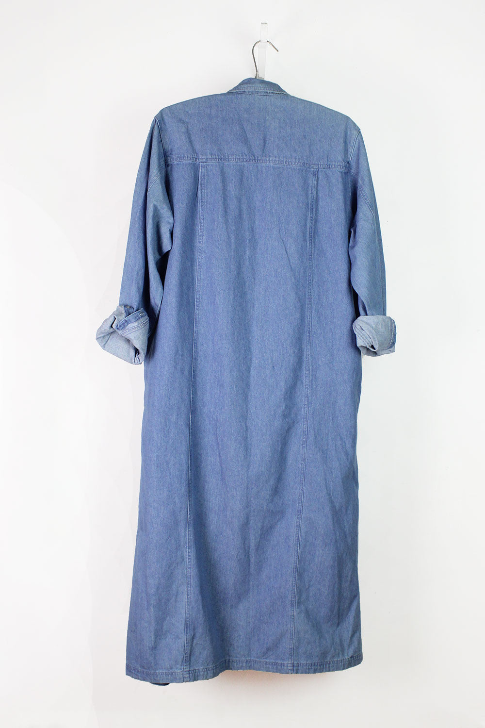 LL Bean Denim Duster Dress L