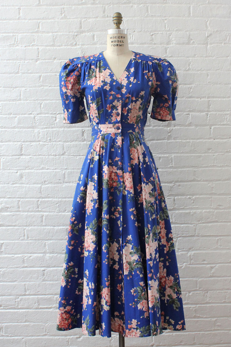 Carol Floral Cotton Tea Dress XS/S