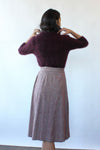 Mulberry Tweed Wrap Skirt XS-M