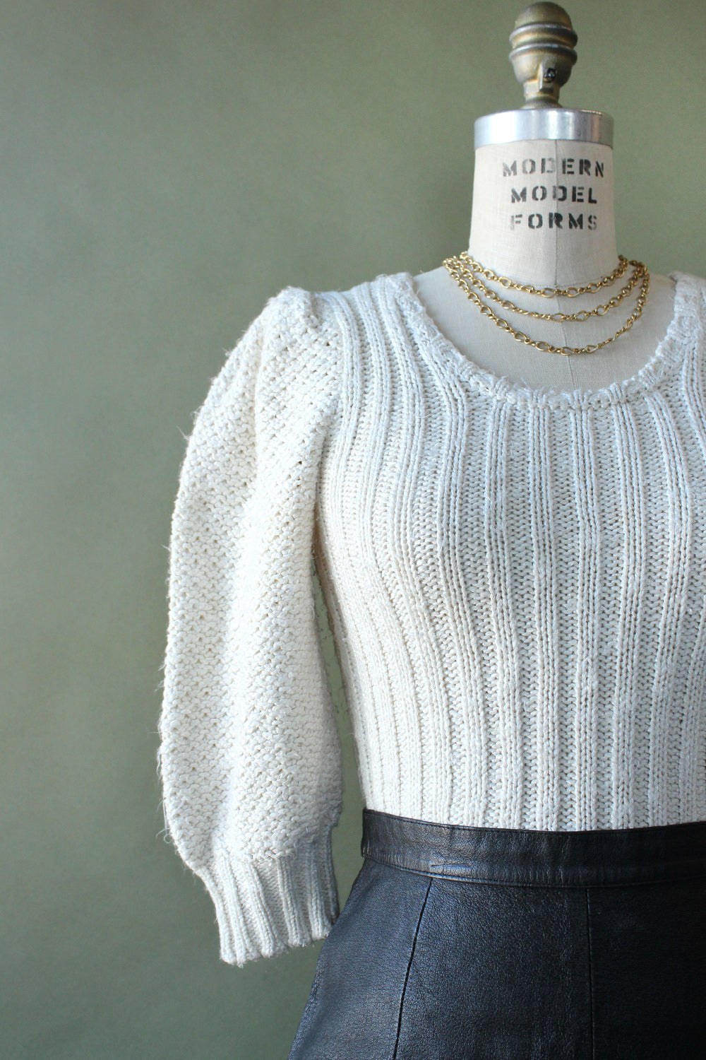 Birch Puff Sleeve Sweater XS/S