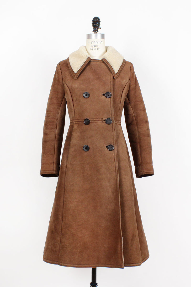 Long Shearling Coat XS/S