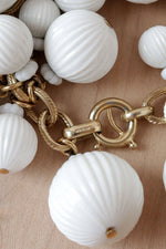 Napier Chunky White Beaded Bracelet