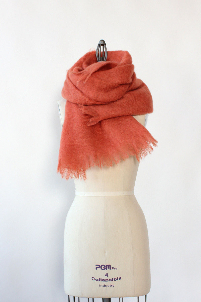 Guava Mohair Shawl