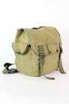green canvas backpack