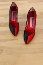 Susan Bennis Two Tone Satin Pumps 8