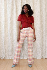 Sunset Plaid Flares M-M/L