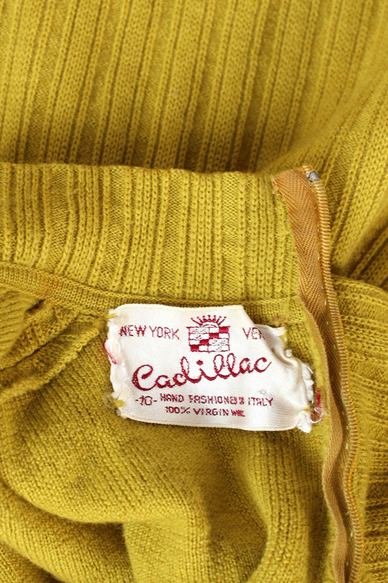 Chartreuse Cadillac Wool Sweater S/M