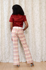 Sunset Plaid Flares M-M/L