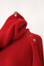 Coziest Ruby Wool Sweater S-L