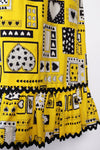 Folksy Graphic Heart Maxi Skirt S