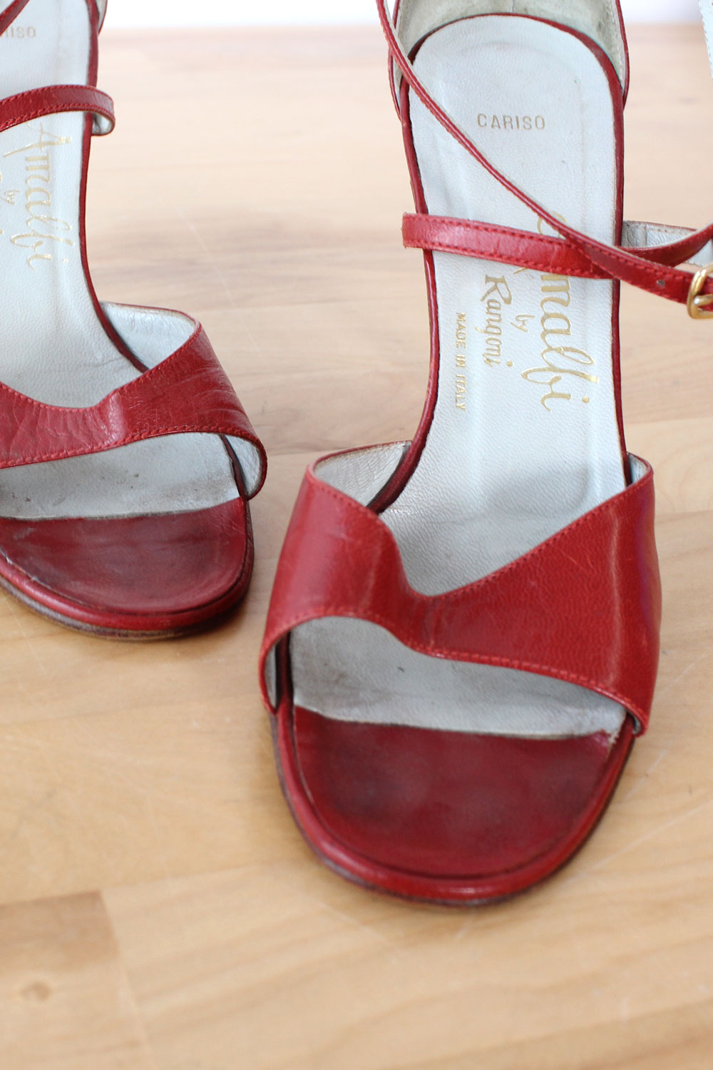 Amalfi Cranberry Dancing Heels 5.5