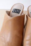 Tan Cork Platform Mules 9.5