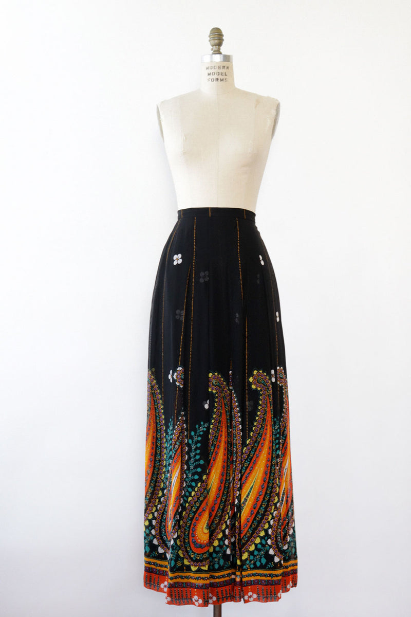 Electric Paisley Maxi Skirt M/L