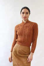 Cinnamon Leather Pencil Skirt XS