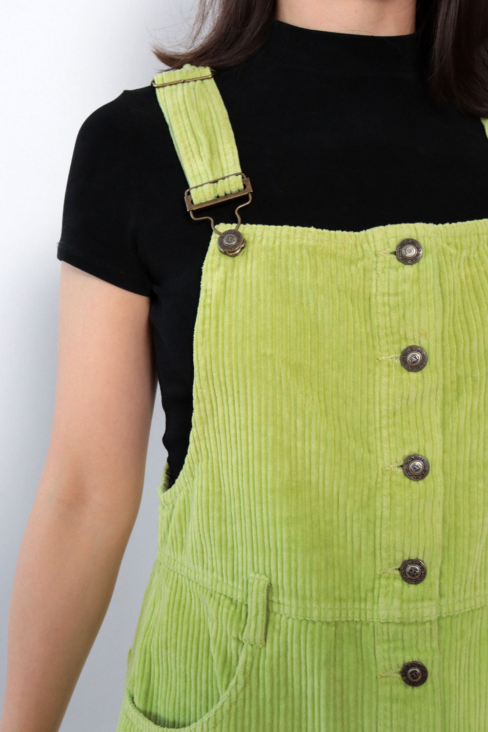 Lime Corduroy Overall Jumper XS-M