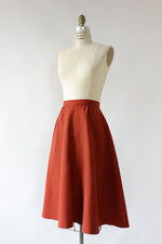 Rust Flare 70s Skirt XS