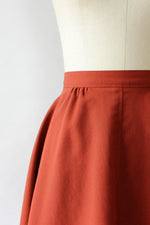 Rust Flare 70s Skirt XS
