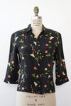 Jenny Silk Floral Blouse S/M